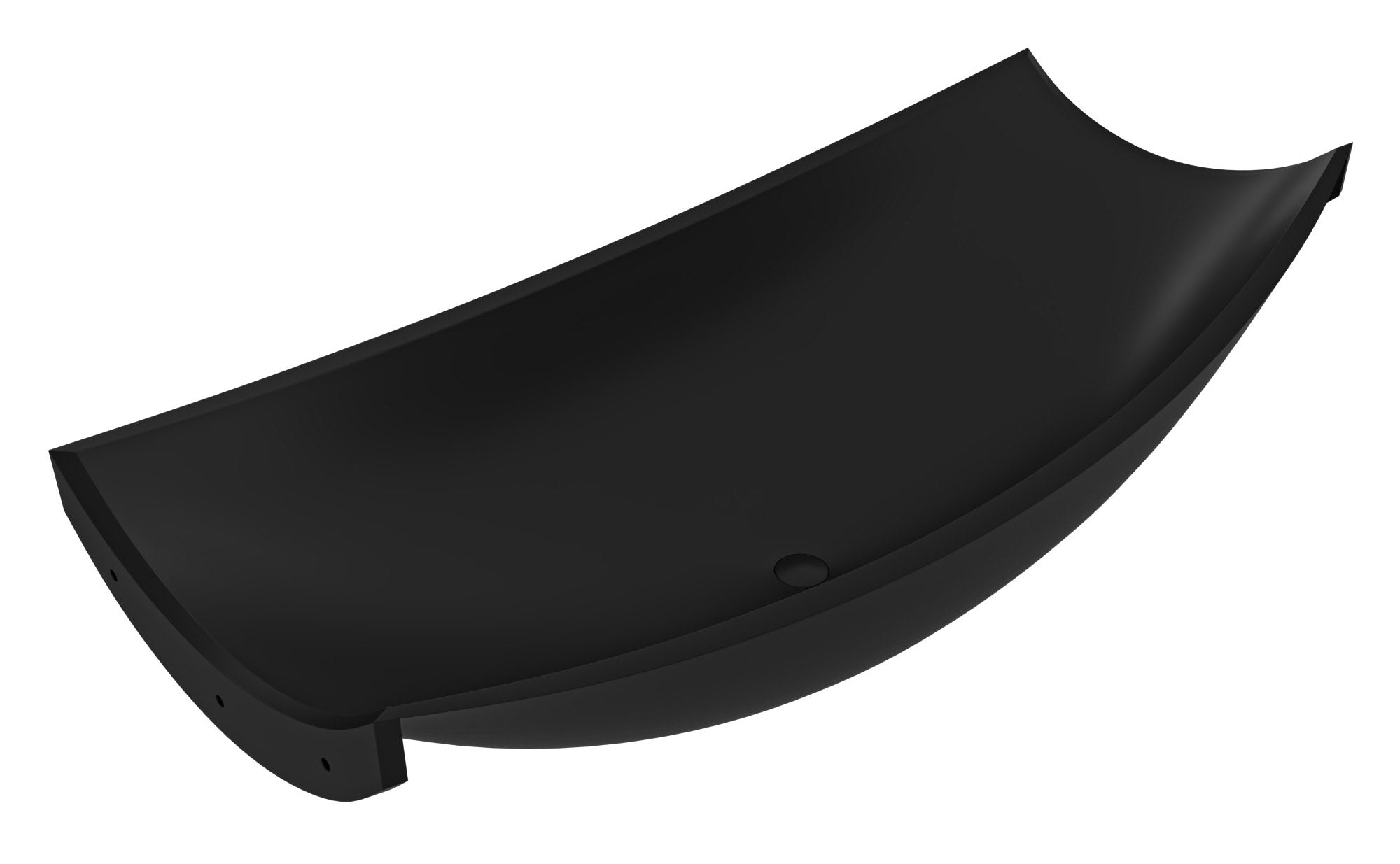 ALFI HammockTub2-BM Black Matte 71" Solid Surface Resin Suspended Wall Mounted Hammock Bathtub