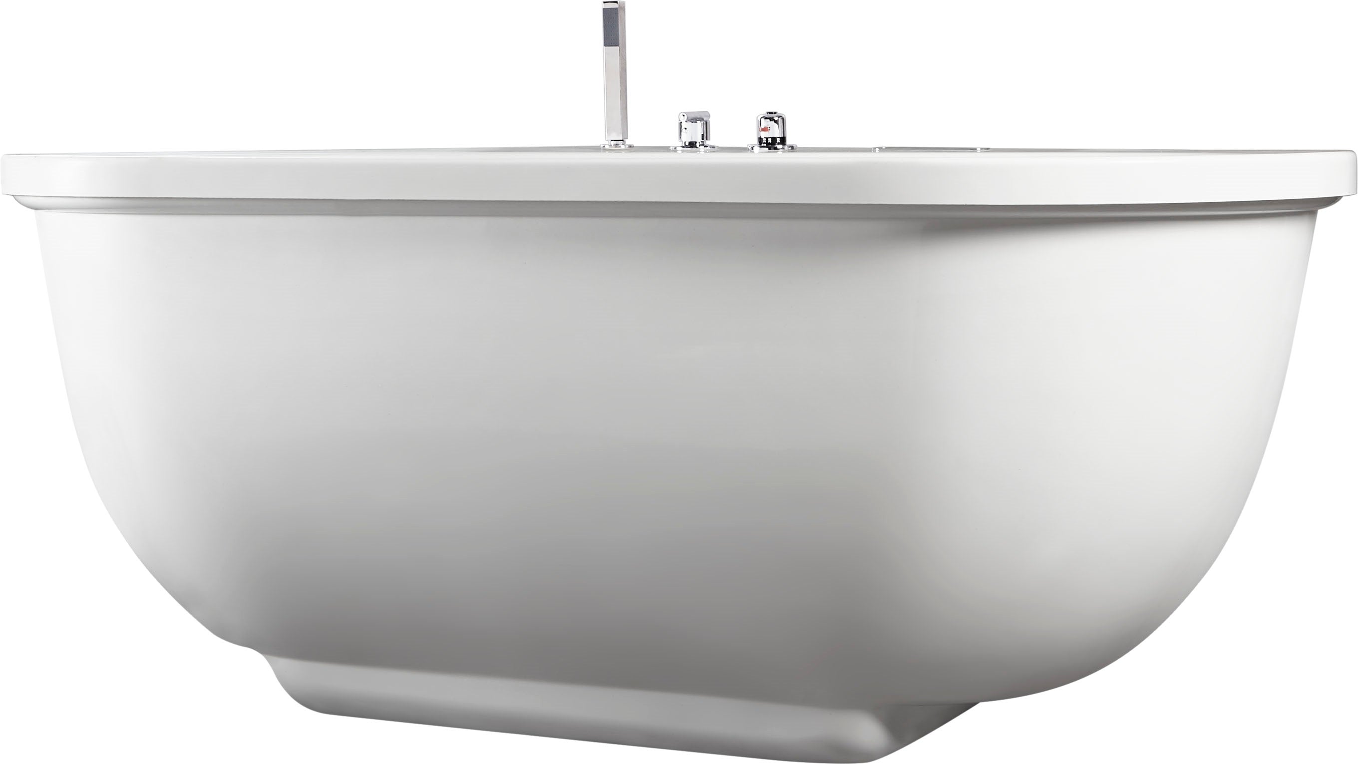 EAGO AM128ETL 6 ft Acrylic White Whirlpool Bathtub with Fixtures