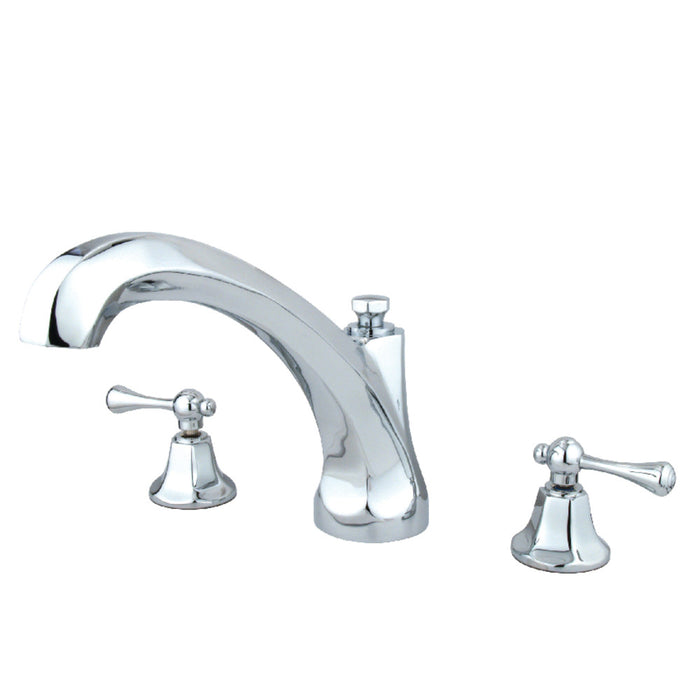 Kingston Brass KS4321BL Vintage Two-Handle Deck Mount Roman Tub Faucet, Polished Chrome