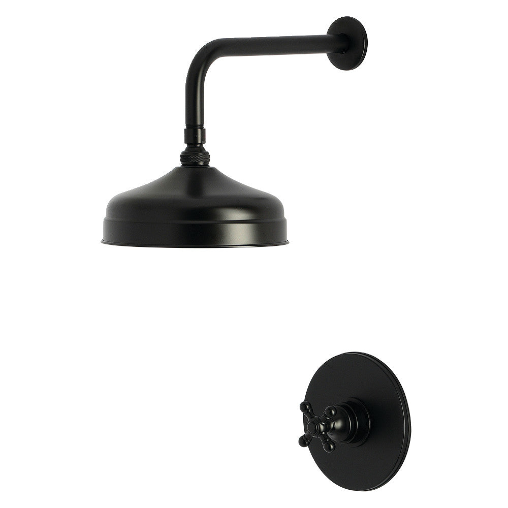 Kingston Brass KB6330BXSO Metropolitan Single-Handle Pressure Balanced Shower Faucet, Matte Black