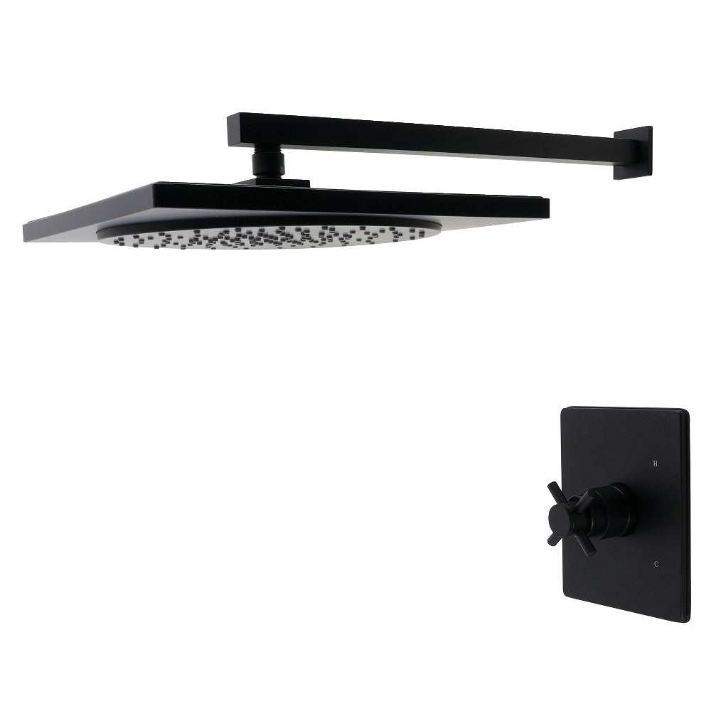 Kingston Brass KB8340DXSO Concord Single-Handle Pressure Balanced Shower Faucet, Matte Black