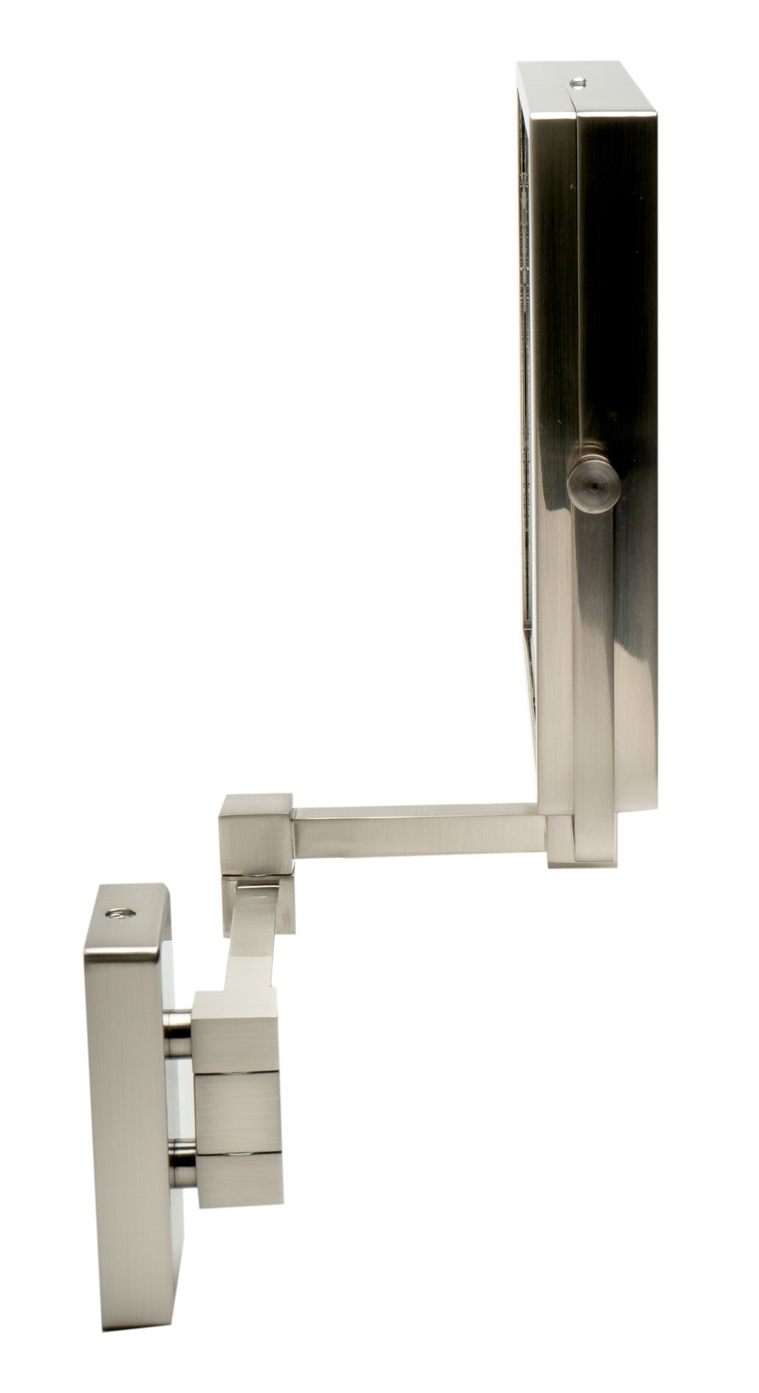 ALFI ABM8WS-BN 8"  Square Wall Mounted 5x Magnify Cosmetic Mirror