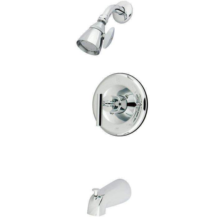 Kingston Brass KB6631CML Manhattan Single-Handle Pressure Balanced Tub and Shower Faucet, Polished Chrome