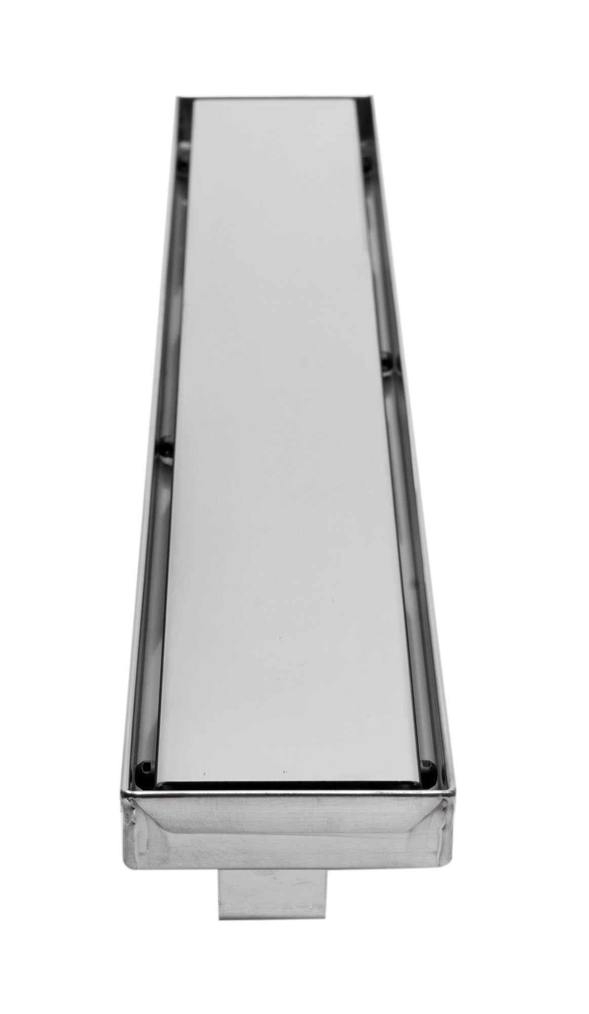 ALFI ABLD24B-PSS 24" Modern Polished Stainless Steel Linear Shower Drain with Solid Cover