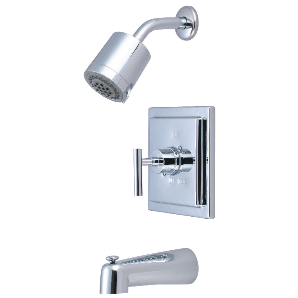 Kingston Brass KB4651CML Manhattan Single-Handle Pressure Balanced Tub and Shower Faucet, Polished Chrome