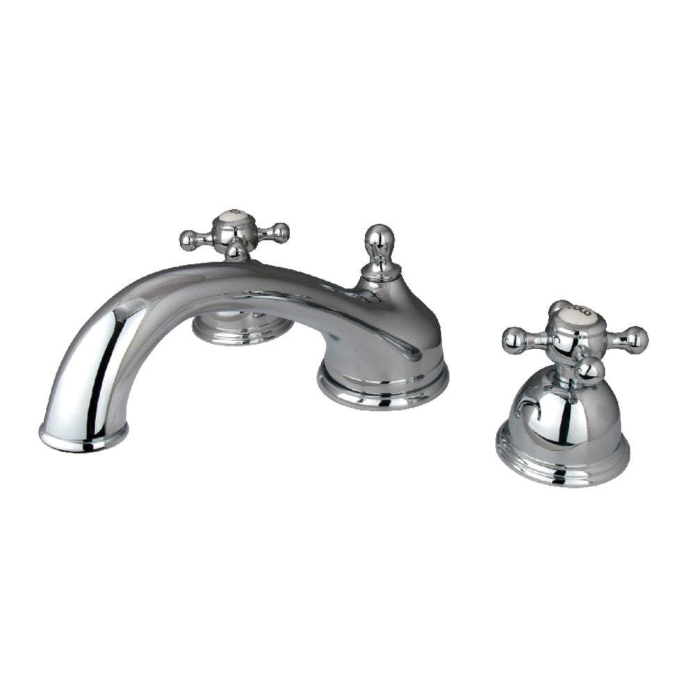 Kingston Brass KS3351BX Vintage Two-Handle Deck Mount Roman Tub Faucet, Polished Chrome