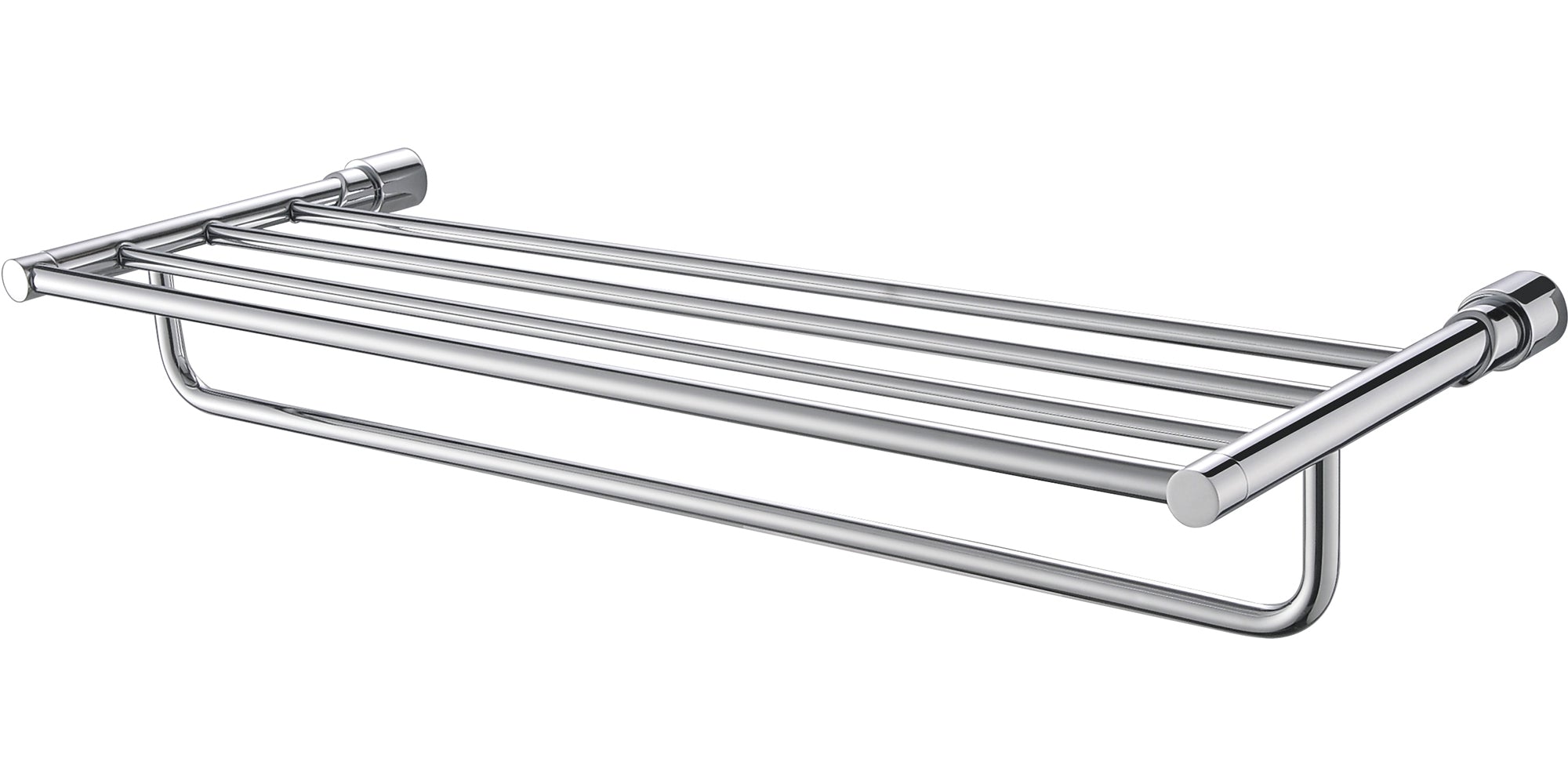 ALFI AB9523 Polished Chrome 24 inch Towel Bar & Shelf  Bathroom Accessory