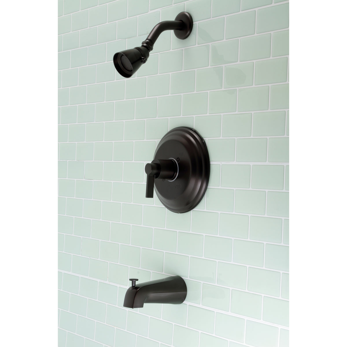 Kingston Brass KB3635NDL NuvoFusion Single-Handle Pressure Balanced Tub and Shower Faucet, Oil Rubbed Bronze