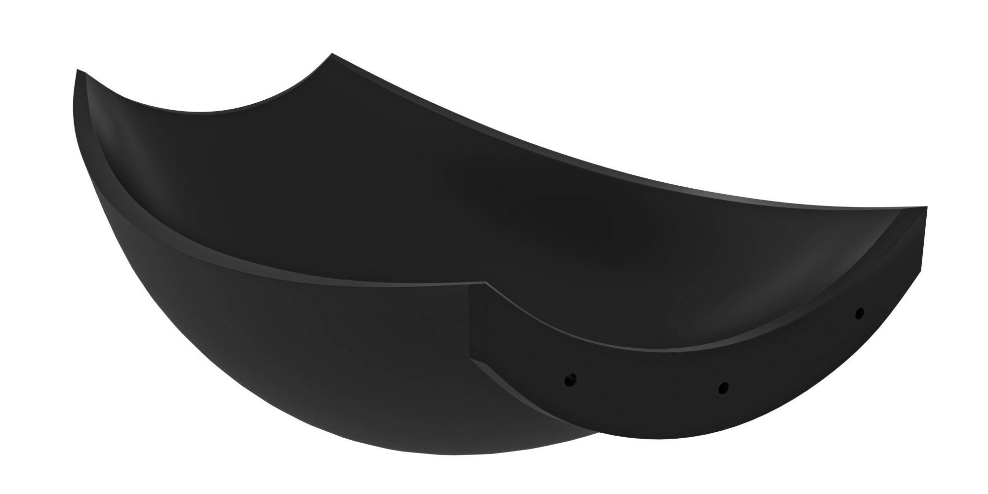 ALFI HammockTub2-BM Black Matte 71" Solid Surface Resin Suspended Wall Mounted Hammock Bathtub
