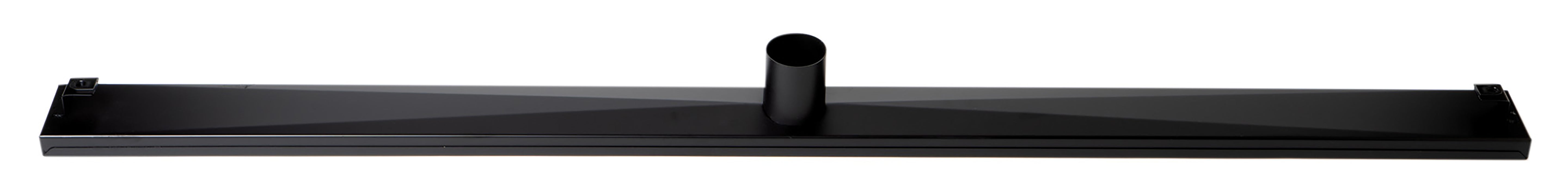 ALFI ABLD47C-BM 47" Black Matte Stainless Steel Linear Shower Drain with Groove Holes