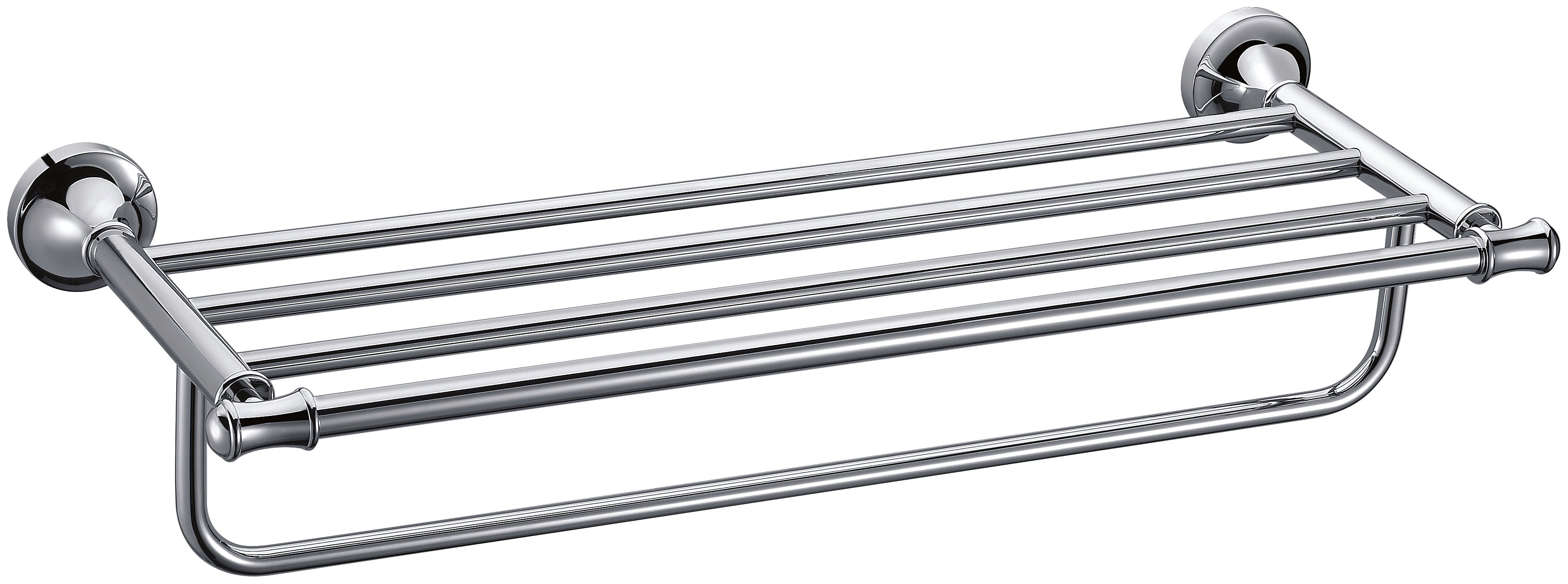 ALFI AB9583 Polished Chrome 23 inch Towel Bar & Shelf Bathroom Accessory
