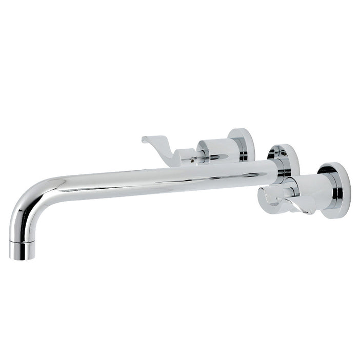 Kingston Brass KS8051DFL NuWave Two-Handle Wall Mount Roman Tub Faucet, Polished Chrome