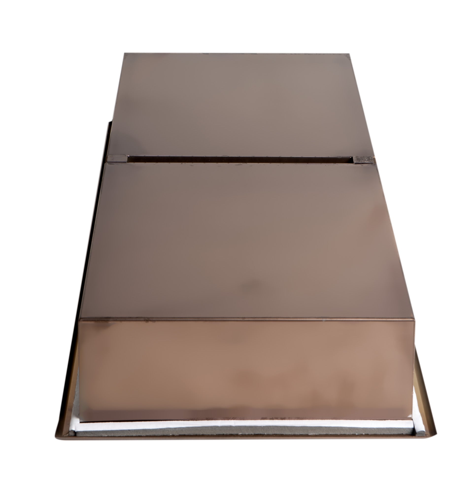 ALFI ABNP1224-BC 12" x 24" Brushed Copper PVD Stainless Steel Vertical Double Shelf Shower Niche