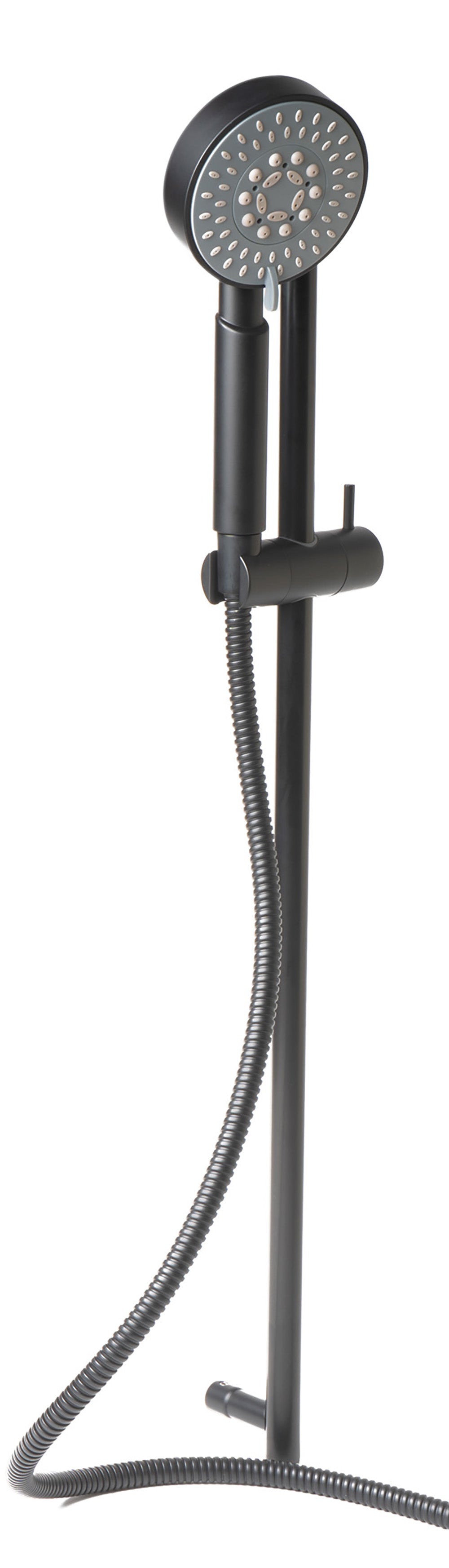 ALFI AB7938-BM Black Matte Round Sliding Rail Hand Shower Set