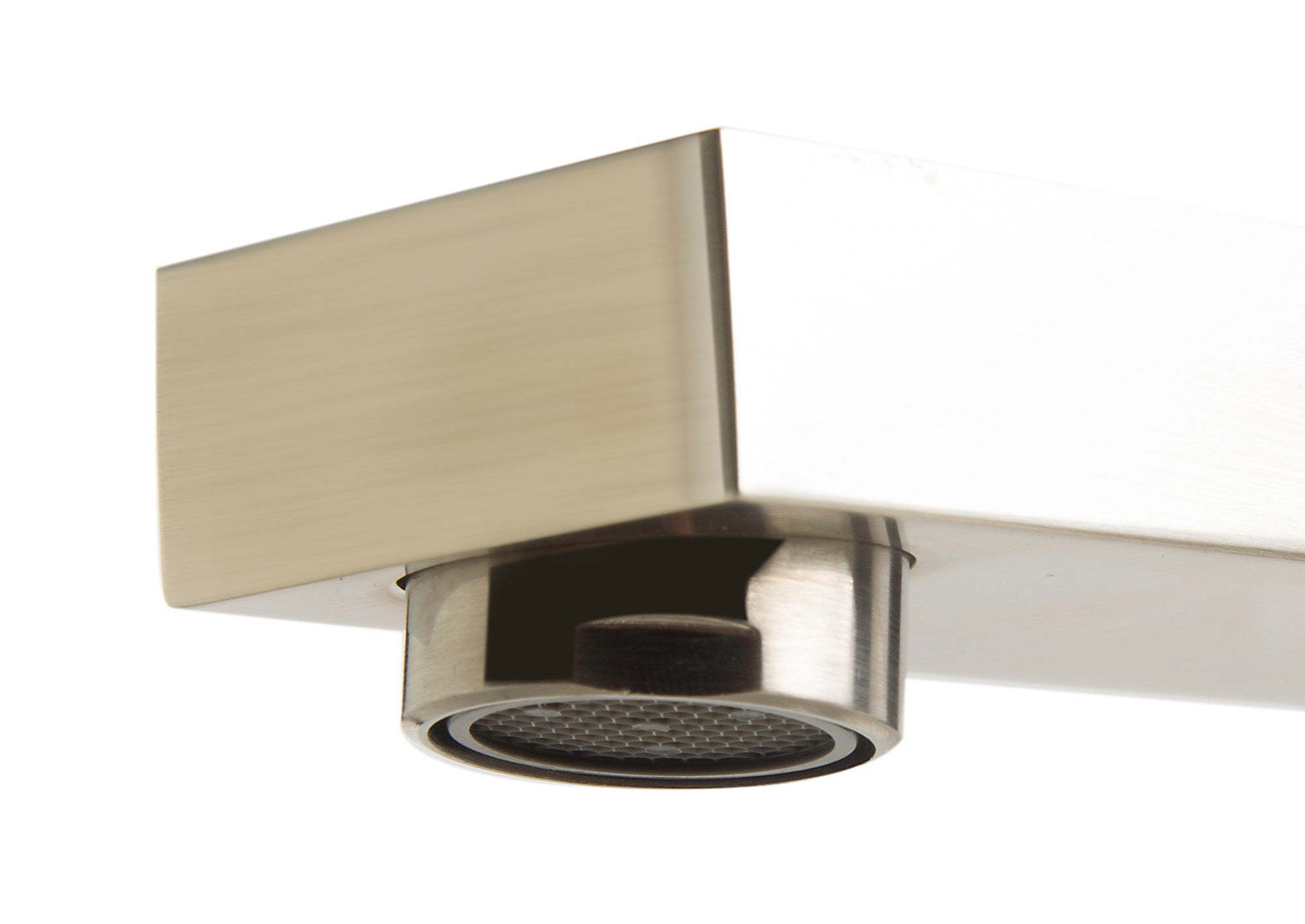 ALFI AB2322-BN Brushed Nickel Deck Mounted Tub Filler and Square Hand Held Shower Head