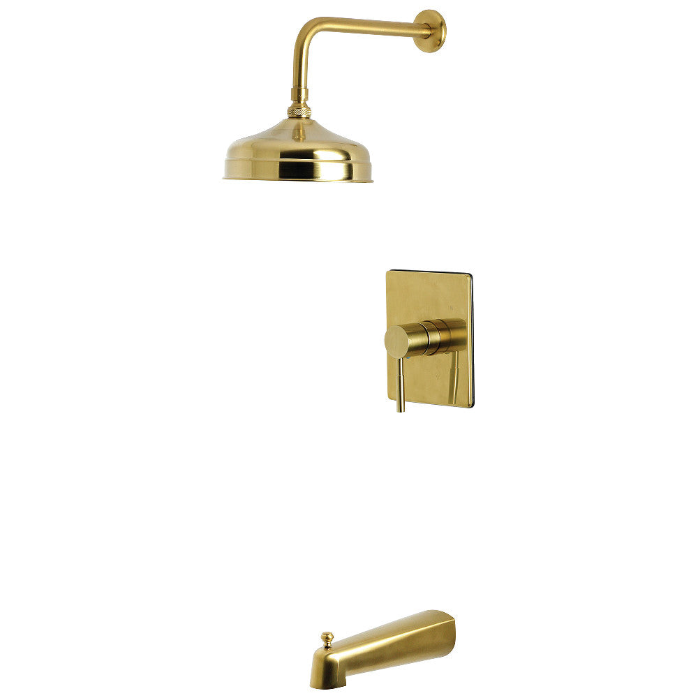 Kingston Brass KB6347DL Concord Single-Handle Pressure Balanced Tub and Shower Faucet, Brushed Brass