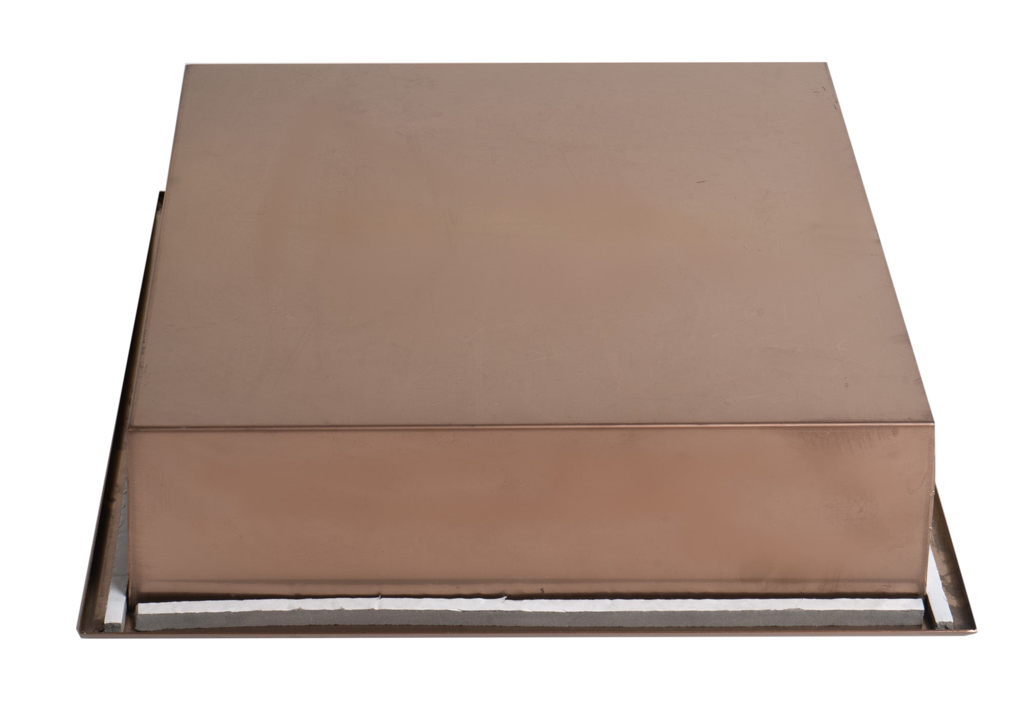 ALFI ABNP1616-BC 16" x 16" Brushed Copper PVD Steel Square Single Shelf Shower Niche