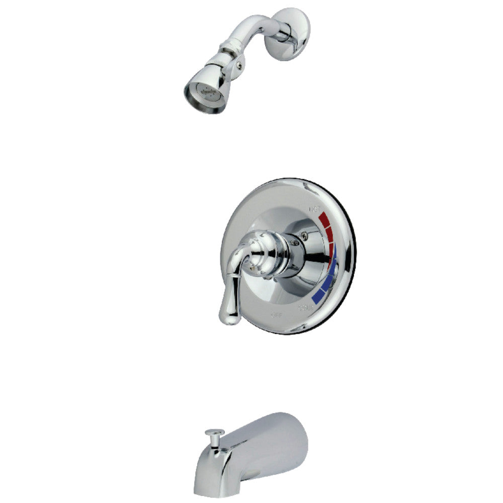 Kingston Brass KB631 Magellan Single-Handle Pressure Balanced Tub and Shower Faucet, Polished Chrome