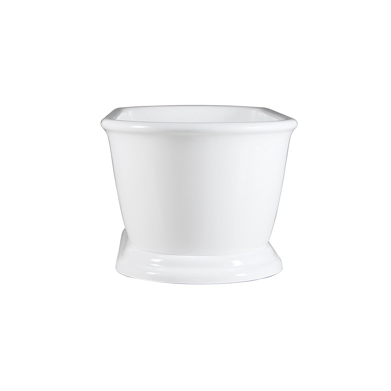 Aqua Eden VTDE713224 71" Acrylic Oval Double Ended Pedestal Tub with Drain (No Faucet Drillings), Glossy White
