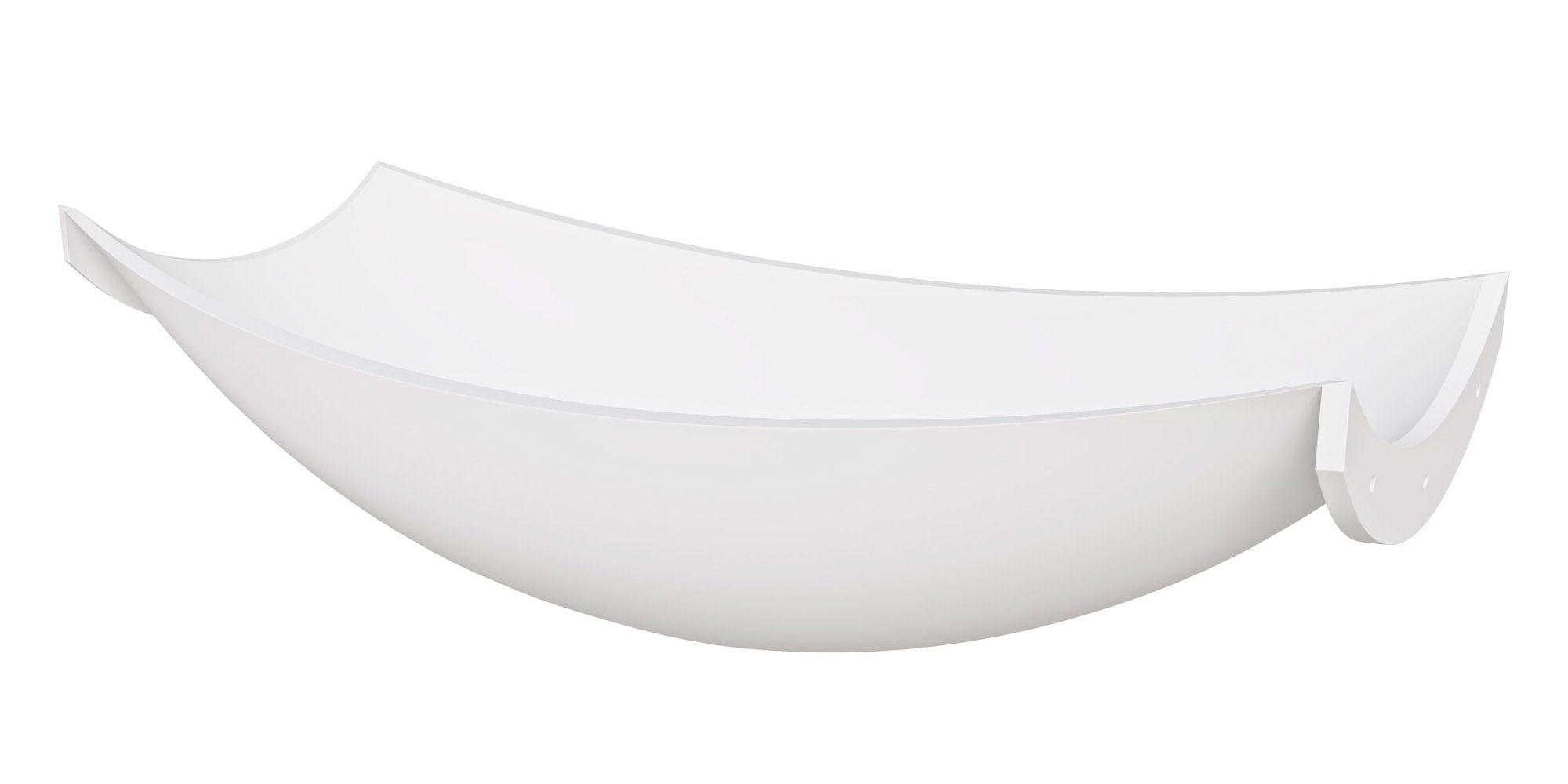 ALFI HammockTub2-WM White Matte 71" Solid Surface Resin Suspended Wall Mounted Hammock Bathtub