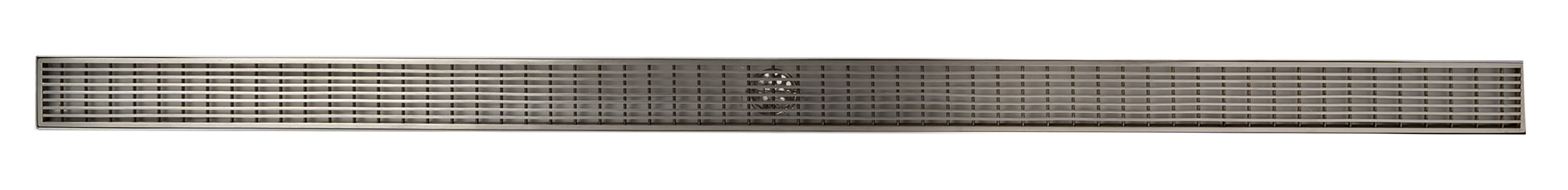 ALFI ABLD59D 59" Stainless Steel Linear Shower Drain with Groove Lines