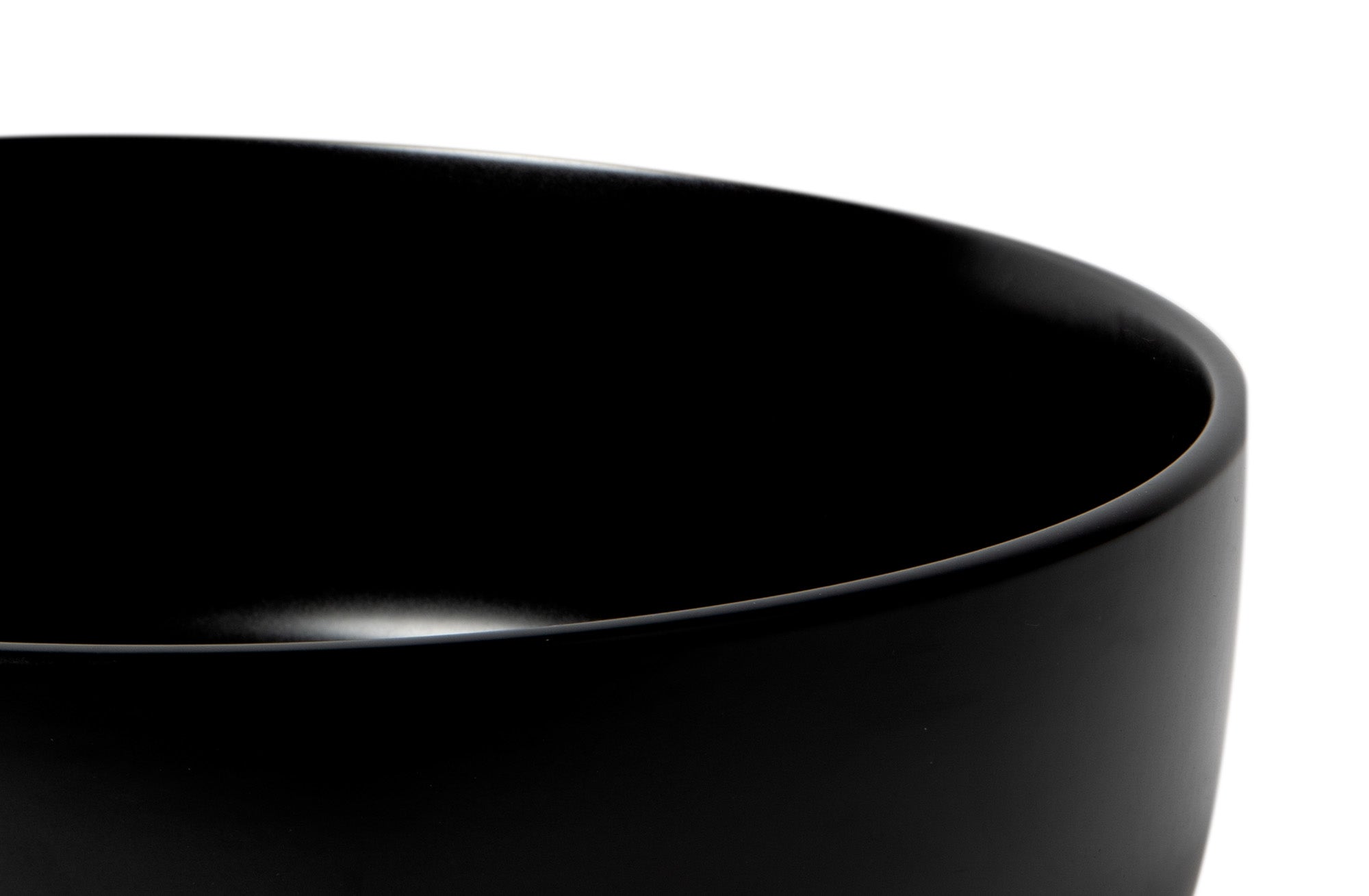 ALFI ABC907-BM Black Matte 15" Round Above Mount Ceramic Sink