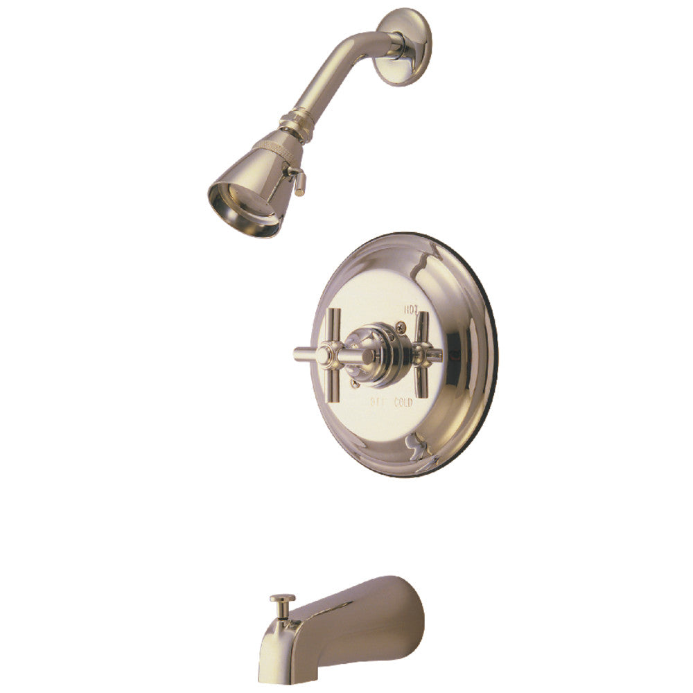 Kingston Brass KB2638EXT Single-Handle Pressure Balanced Tub and Shower Faucet, Trim Only, Brushed Nickel