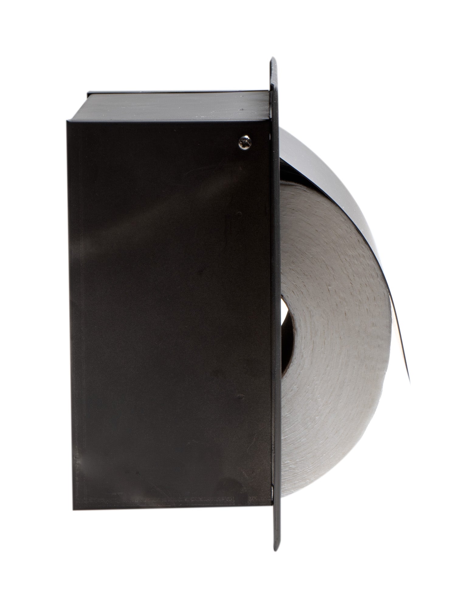 ALFI ABTPP77-BB PVD Brushed Black Stainless Steel Recessed Toilet Paper Holder with Cover