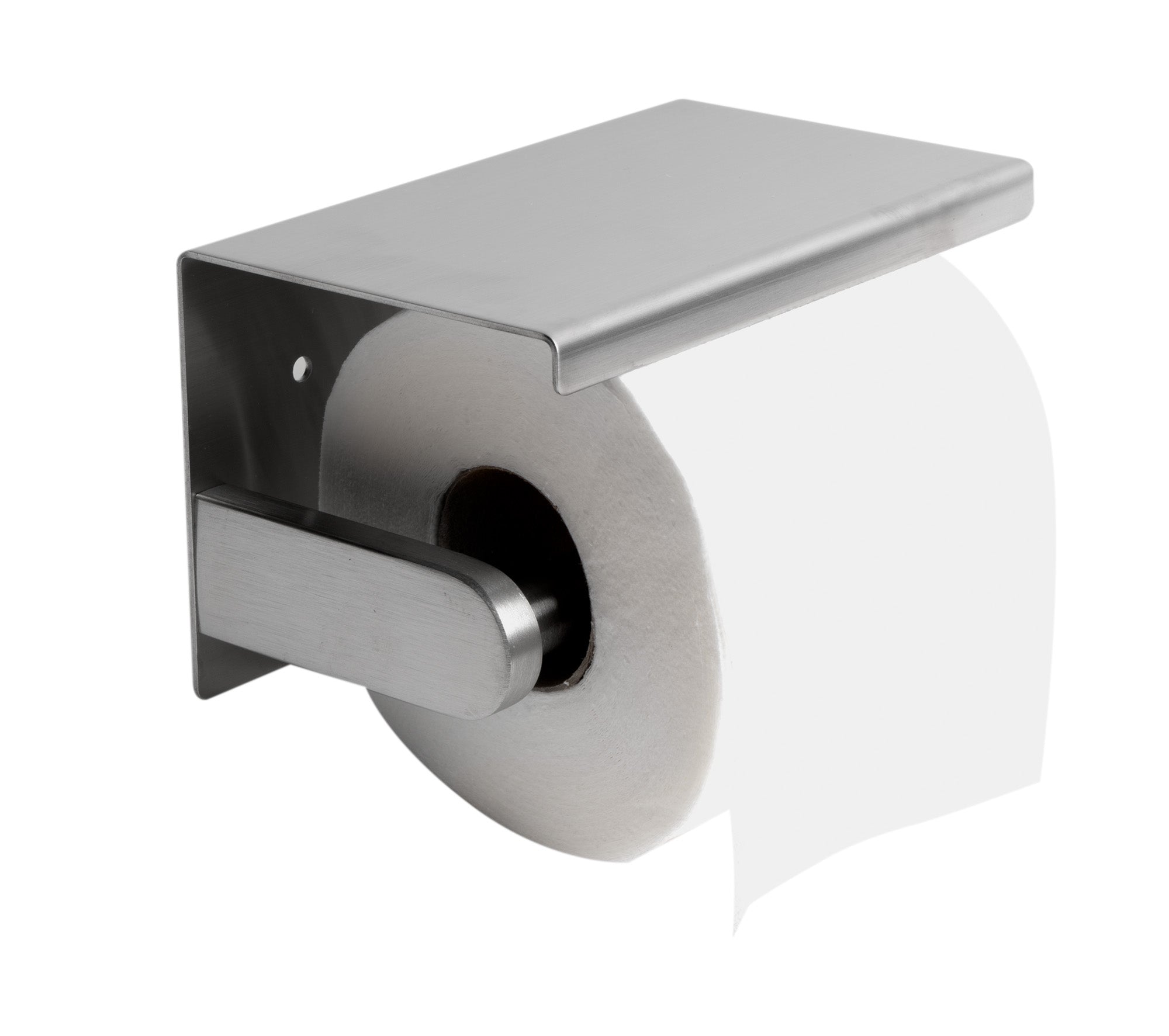 ALFI ABTP66-BSS Brushed Stainless Steel Toilet Paper Holder with Shelf