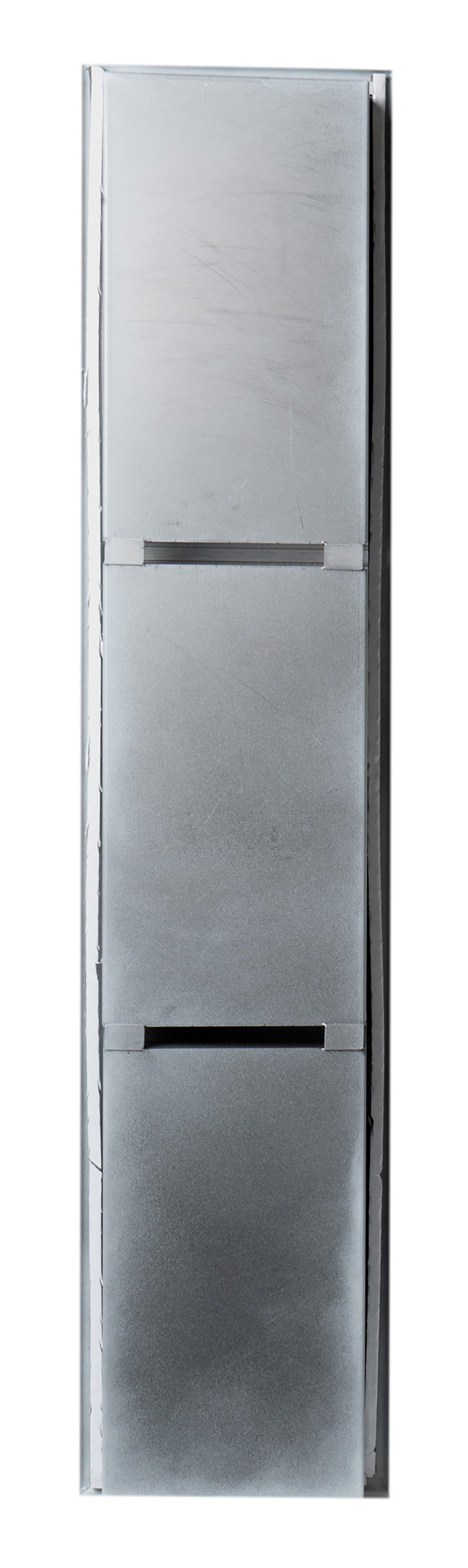 ALFI ABNC0836-W 8" x 36" White Matte Stainless Steel Vertical Triple Shelf Bath Shower Niche