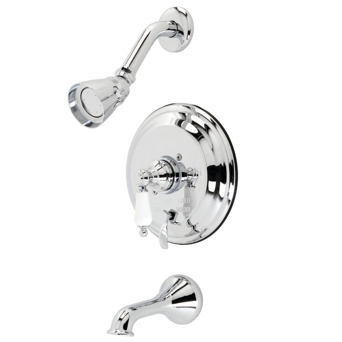 Kingston Brass KB36310PL Restoration Single-Handle Pressure Balanced Tub and Shower Faucet, Polished Chrome