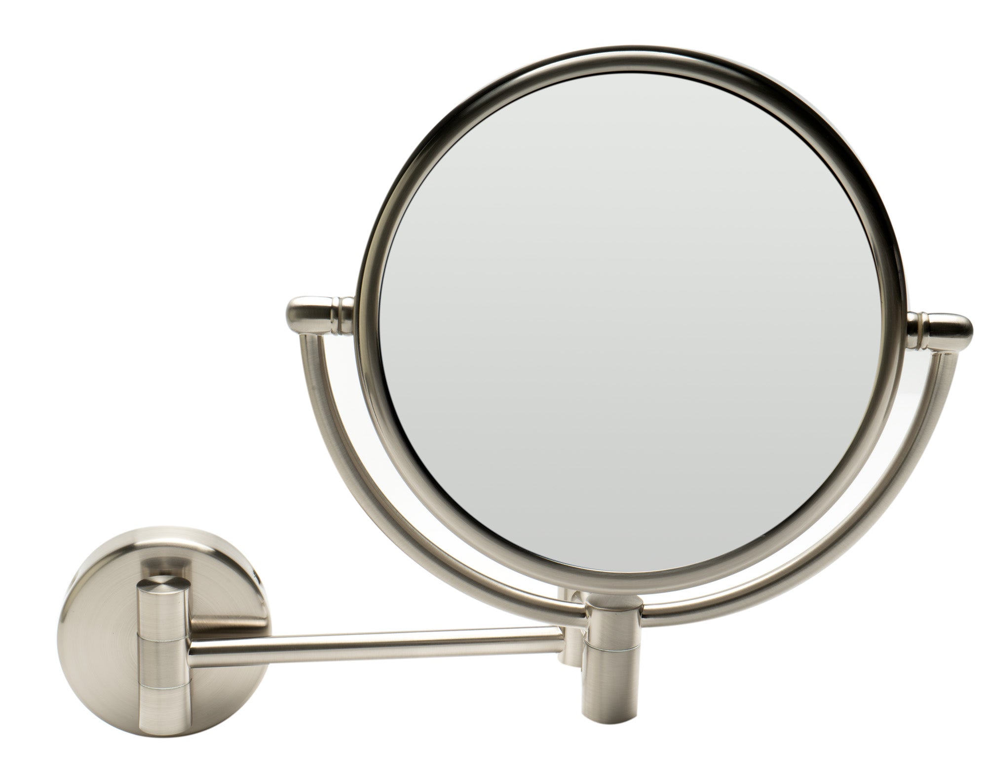 ALFI ABM8WR-BN 8" Round Wall Mounted 5x Magnify Cosmetic Mirror