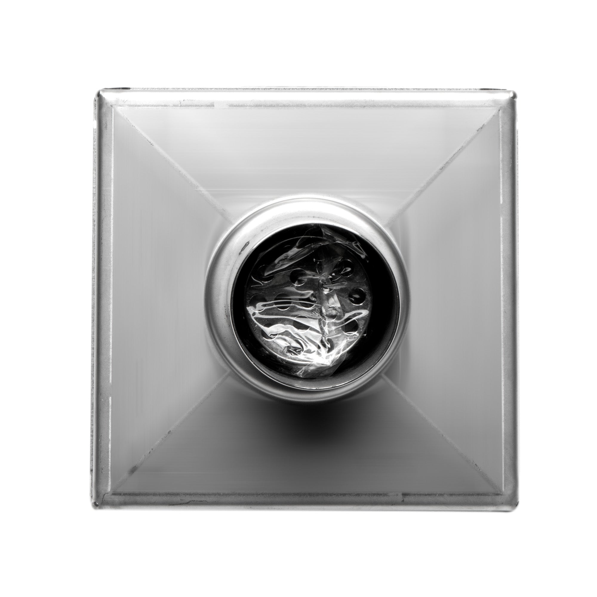 ALFI ABSD55B-BSS 5" x 5" Modern Square Polished Stainless Steel Shower Drain with Solid Cover