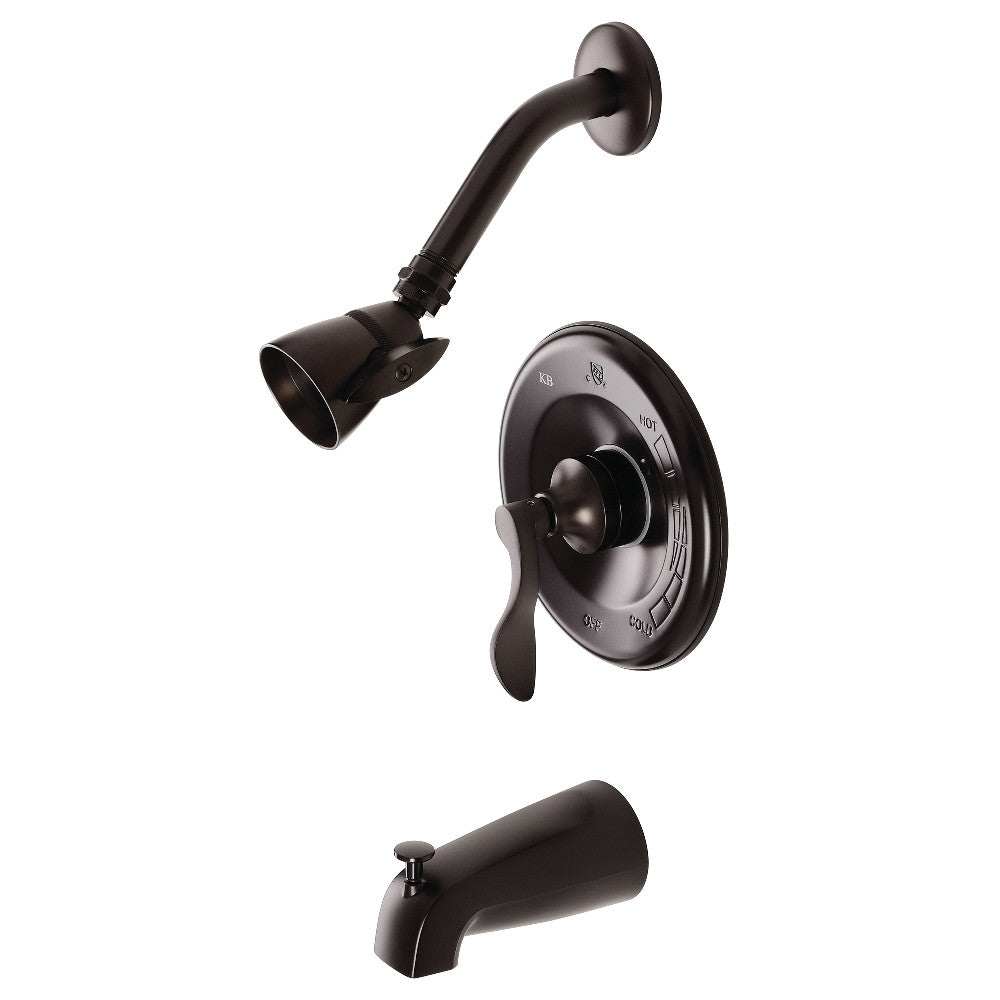 Kingston Brass KB8635DFL NuWave Single-Handle Pressure Balanced Tub and Shower Faucet, Oil Rubbed Bronze