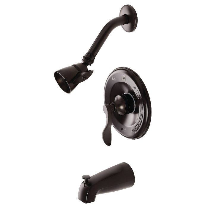 Kingston Brass KB8635DFL NuWave Single-Handle Pressure Balanced Tub and Shower Faucet, Oil Rubbed Bronze