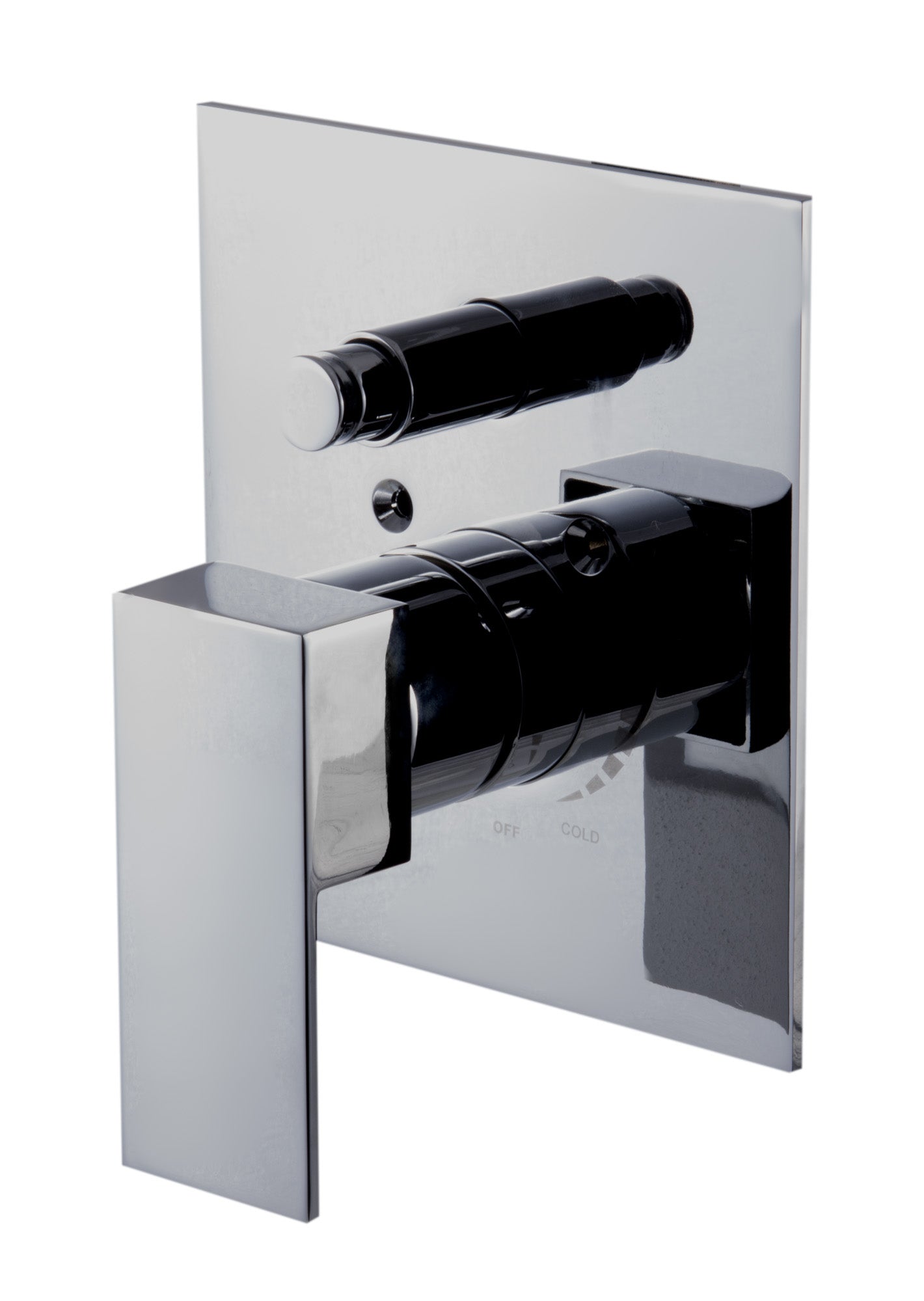 ALFI AB6801-PC Polished Chrome Modern Square Pressure Balanced Shower Mixer with Diverter