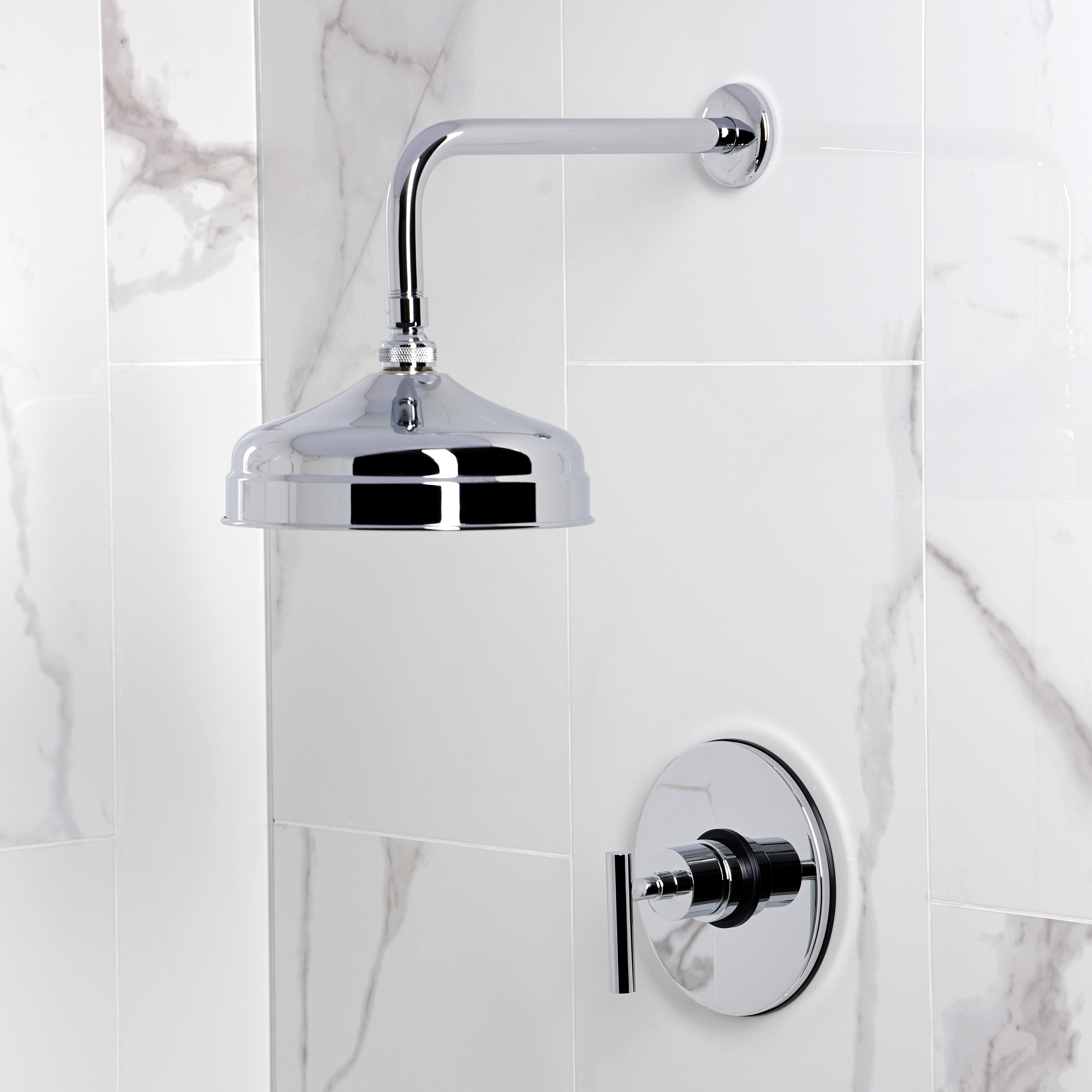 Kingston Brass KB6331CMLSO Manhattan Single-Handle Pressure Balanced Shower Faucet, Polished Chrome