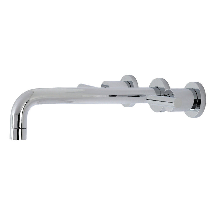 Kingston Brass KS8021CML Manhattan Two-Handle Wall Mount Roman Tub Faucet, Polished Chrome