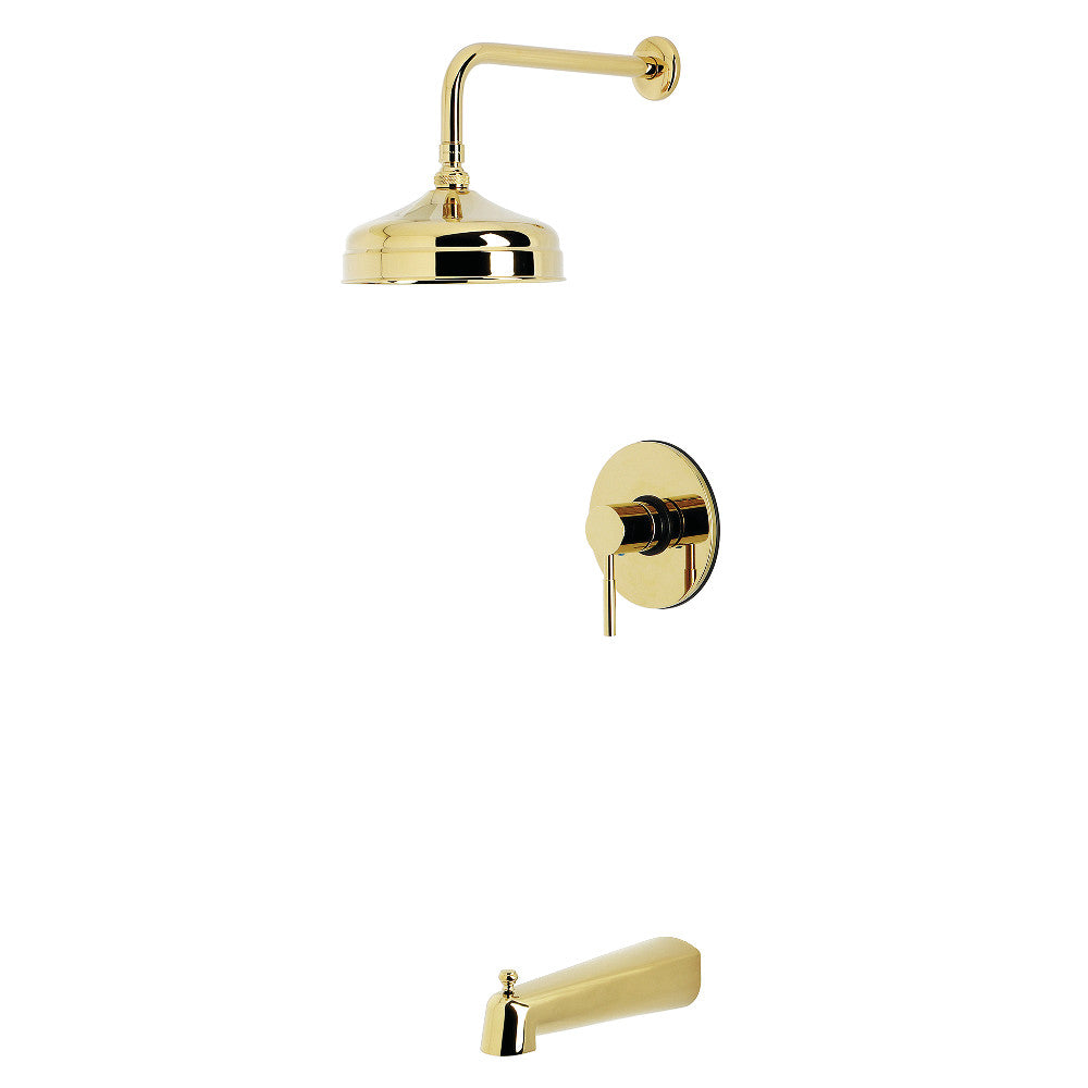 Kingston Brass KB6332DL Concord Single-Handle Pressure Balanced Tub and Shower Faucet, Polished Brass