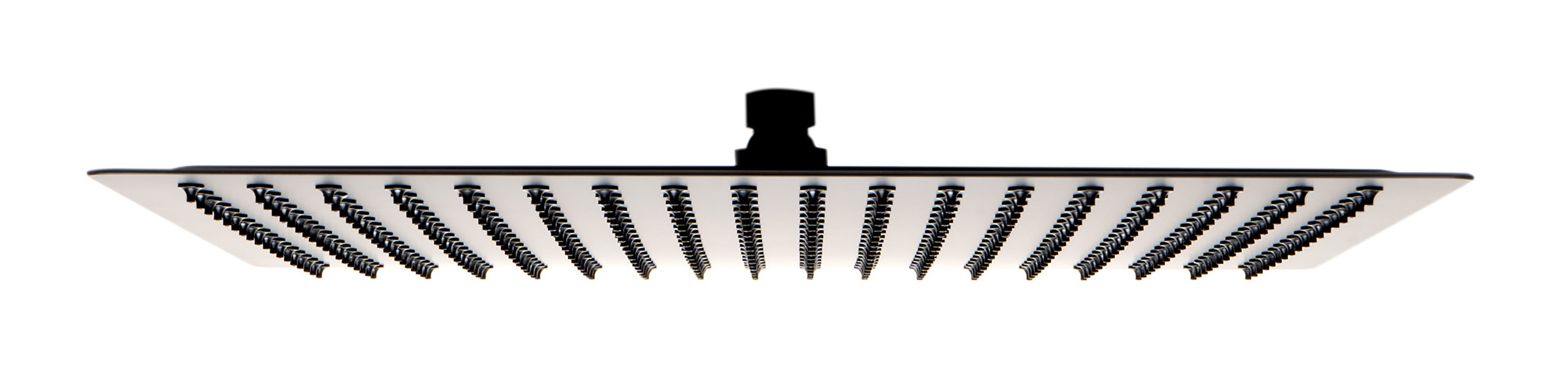 ALFI RAIN16S-BM Matte Black Stainless Steel 16" Square Ultra-Thin Rain Shower Head