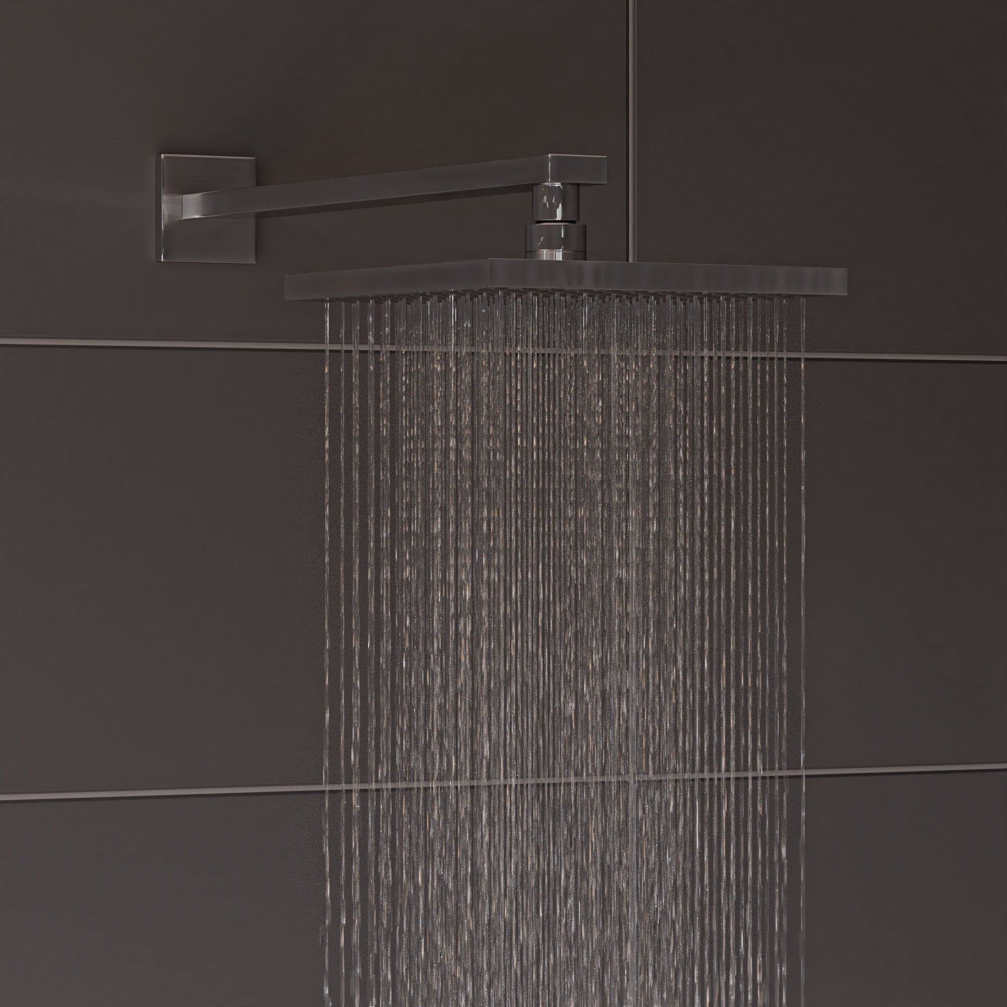 ALFI AB2830-BN Brushed Nickel 2 Way Thermostatic Square Shower Set