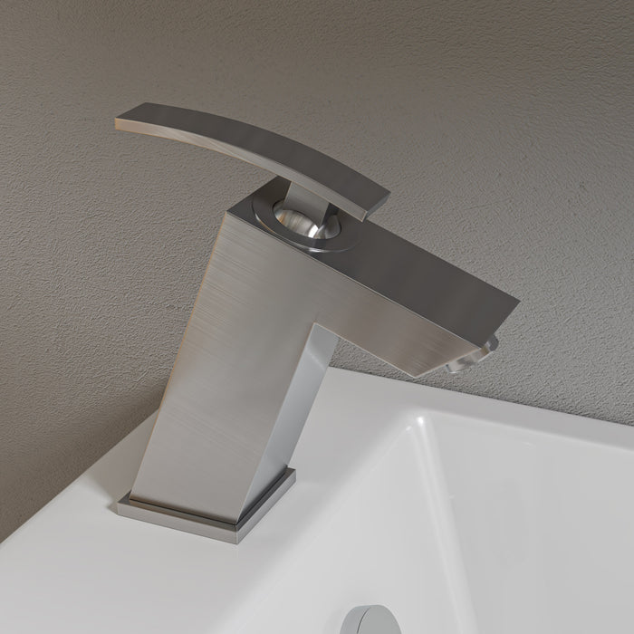 ALFI AB1628-BN Brushed Nickel Single Lever Bathroom Faucet