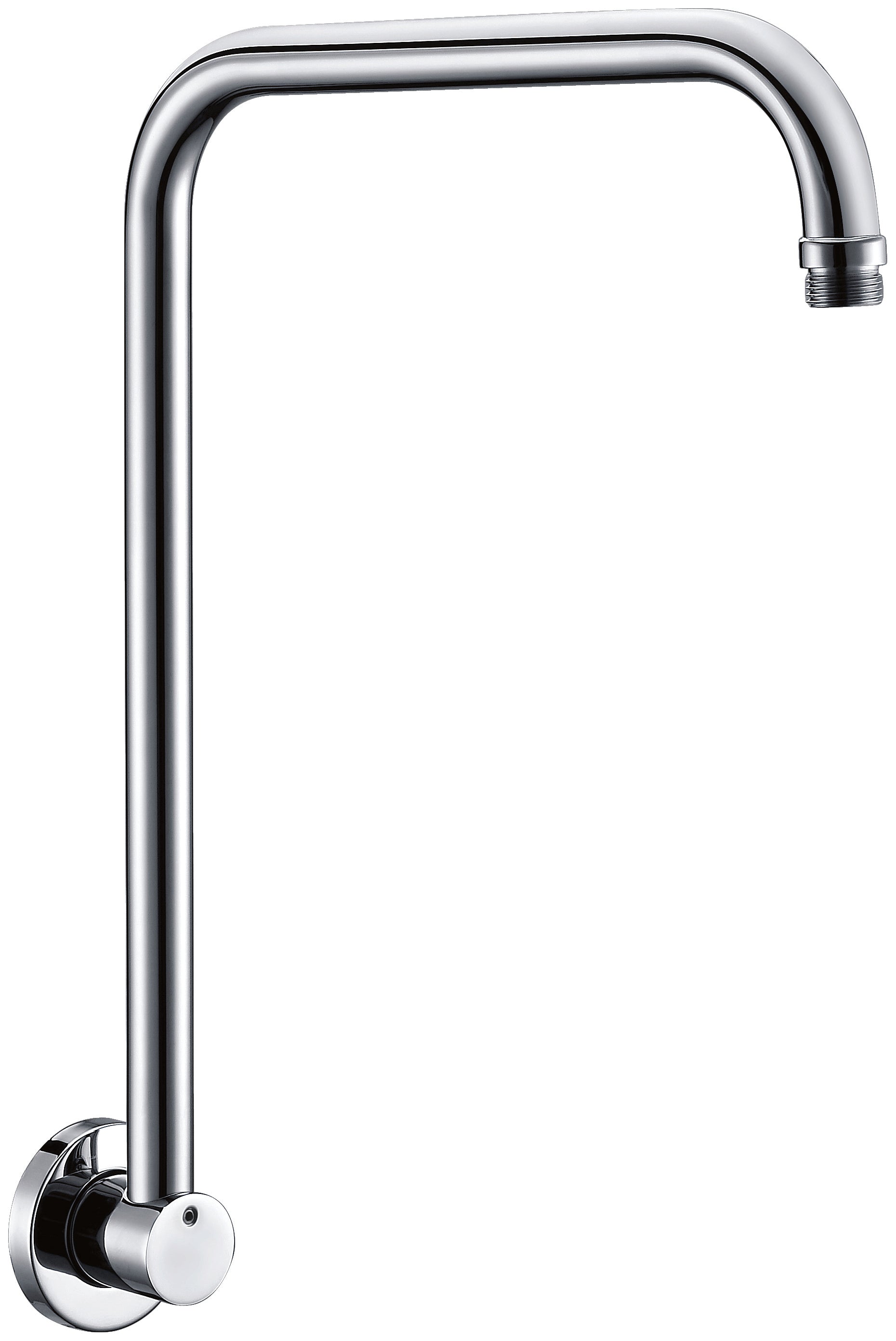 ALFI AB12GRW-PC Polished Chrome 12" Round Raised Wall Mounted Shower Arm