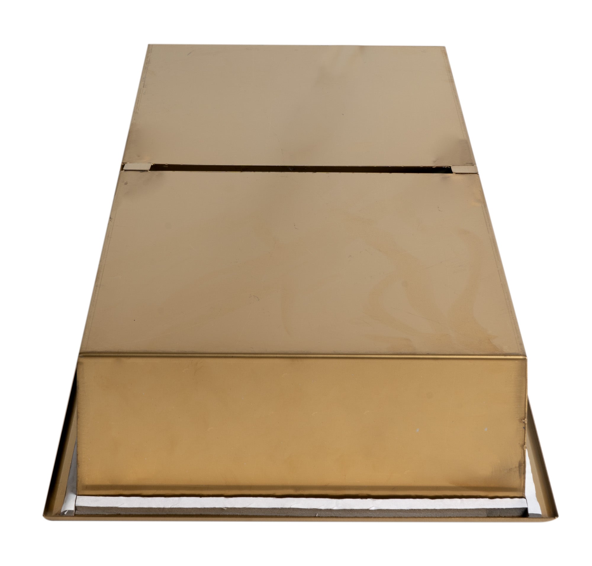 ALFI ABNP1224-BG 12" x 24" Brushed Gold PVD Stainless Steel Vertical Double Shelf Shower Niche