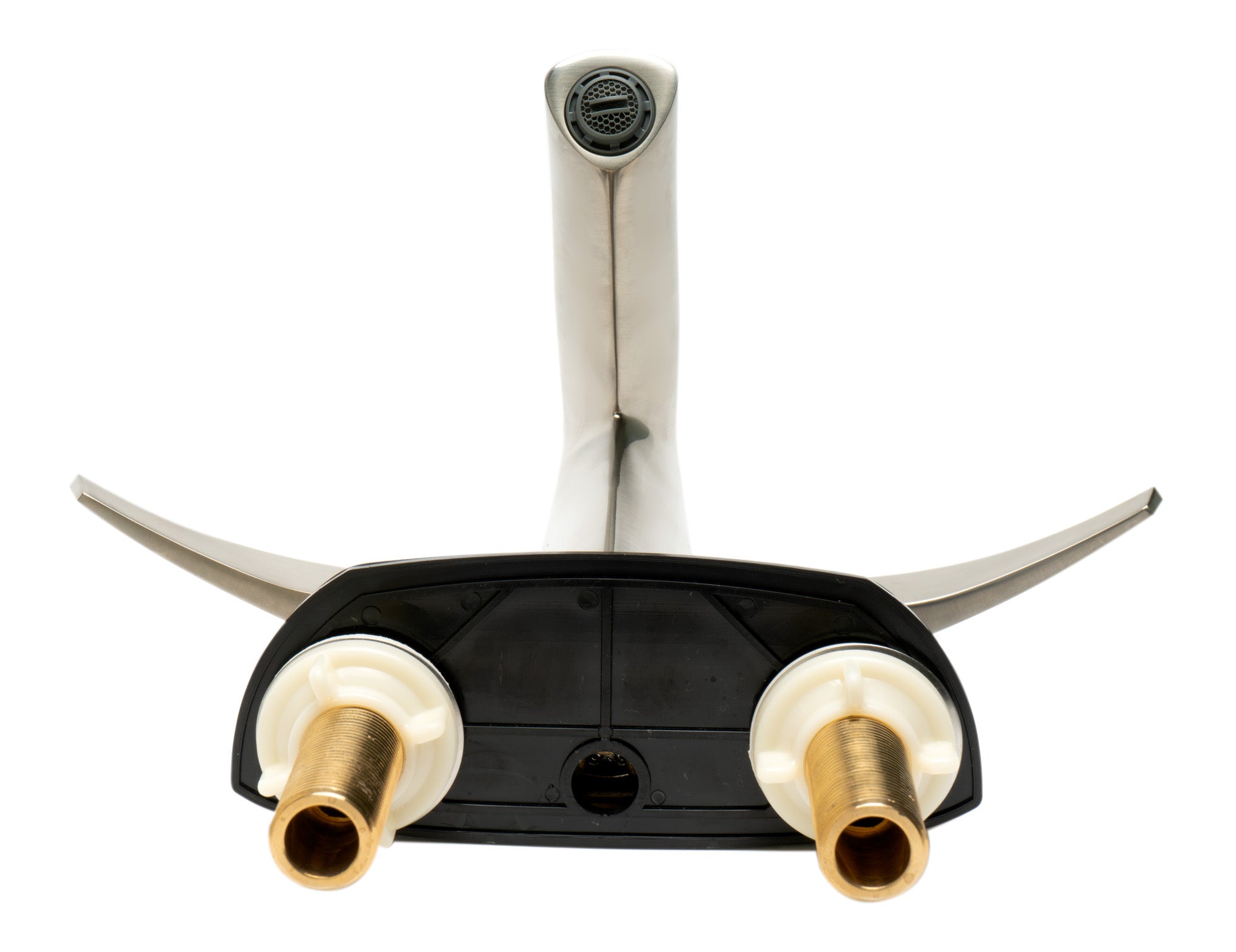 ALFI AB1003-BN Brushed Nickel Two-Handle 4'' Centerset Bathroom Faucet