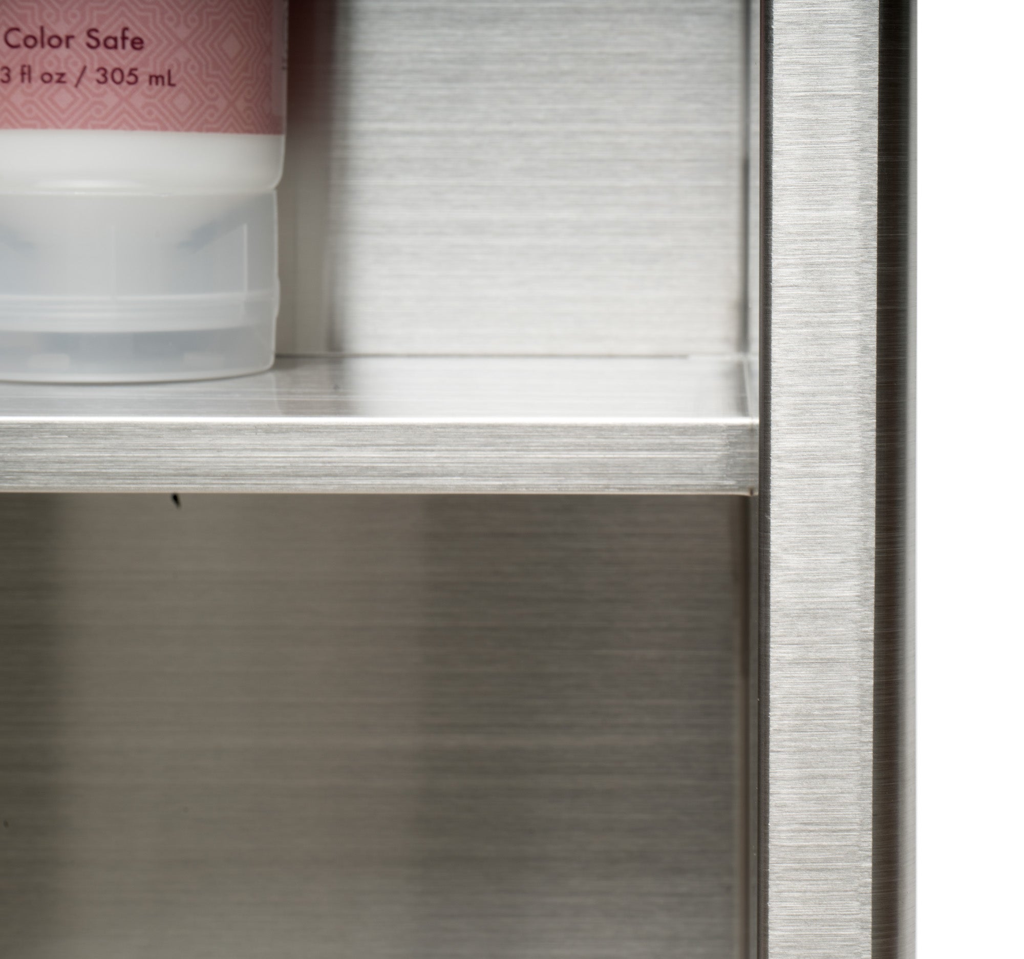 ALFI ABN1224-BSS 12 x 24 Brushed Stainless Steel Vertical Double Shelf Bath Shower Niche