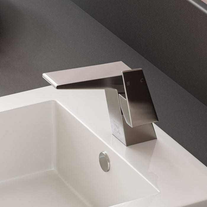 ALFI AB1470-BN Brushed Nickel Modern Single Hole Bathroom Faucet