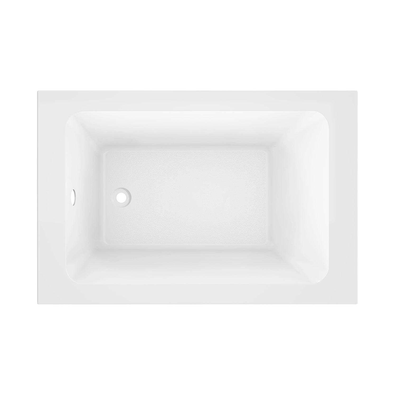 Kingston Brass VTPN483219T 48" Acrylic Rectangular Drop-In Tub with Anti-Skid Surface, Glossy White