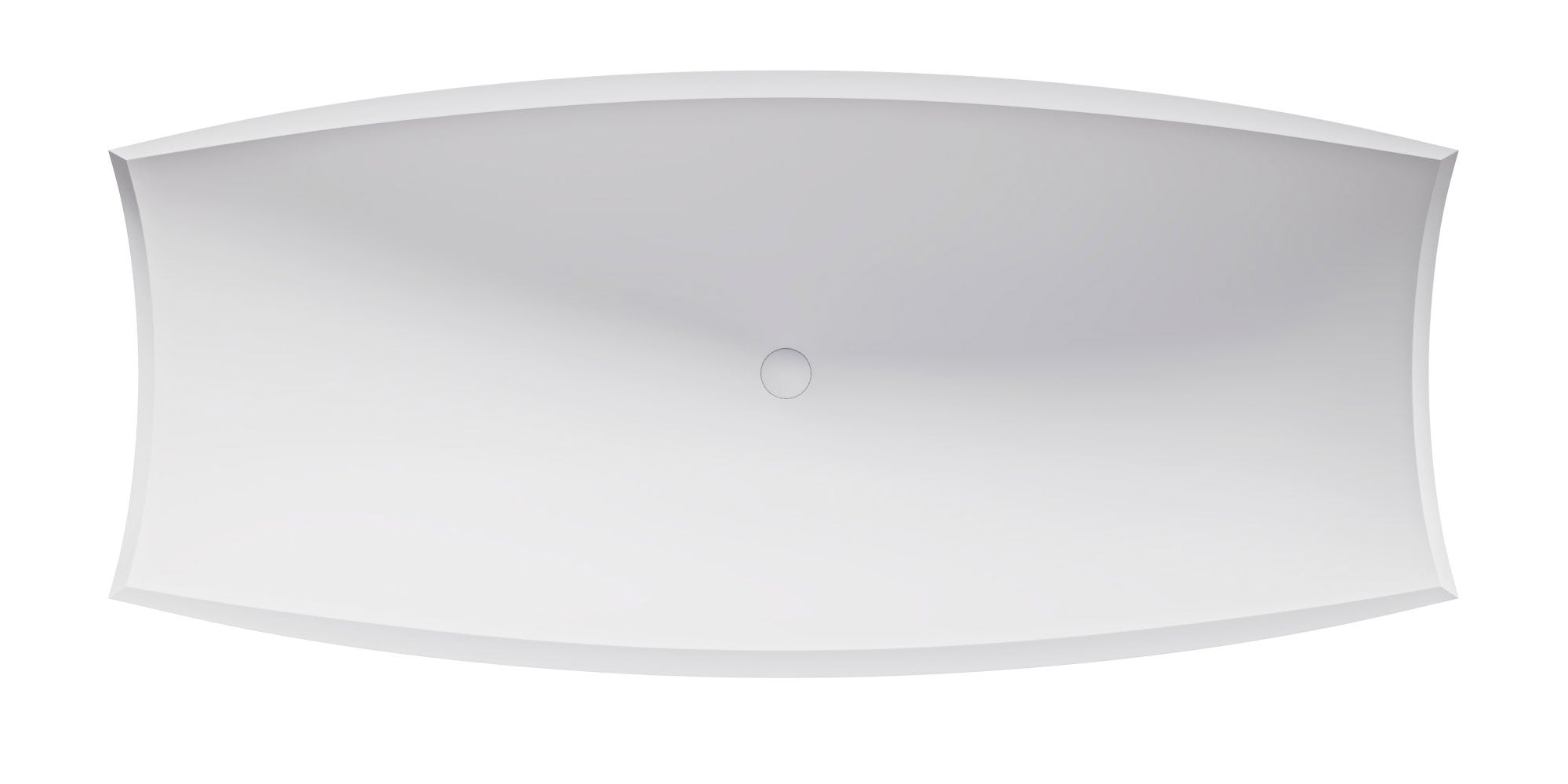 ALFI HammockTub2-WM White Matte 71" Solid Surface Resin Suspended Wall Mounted Hammock Bathtub