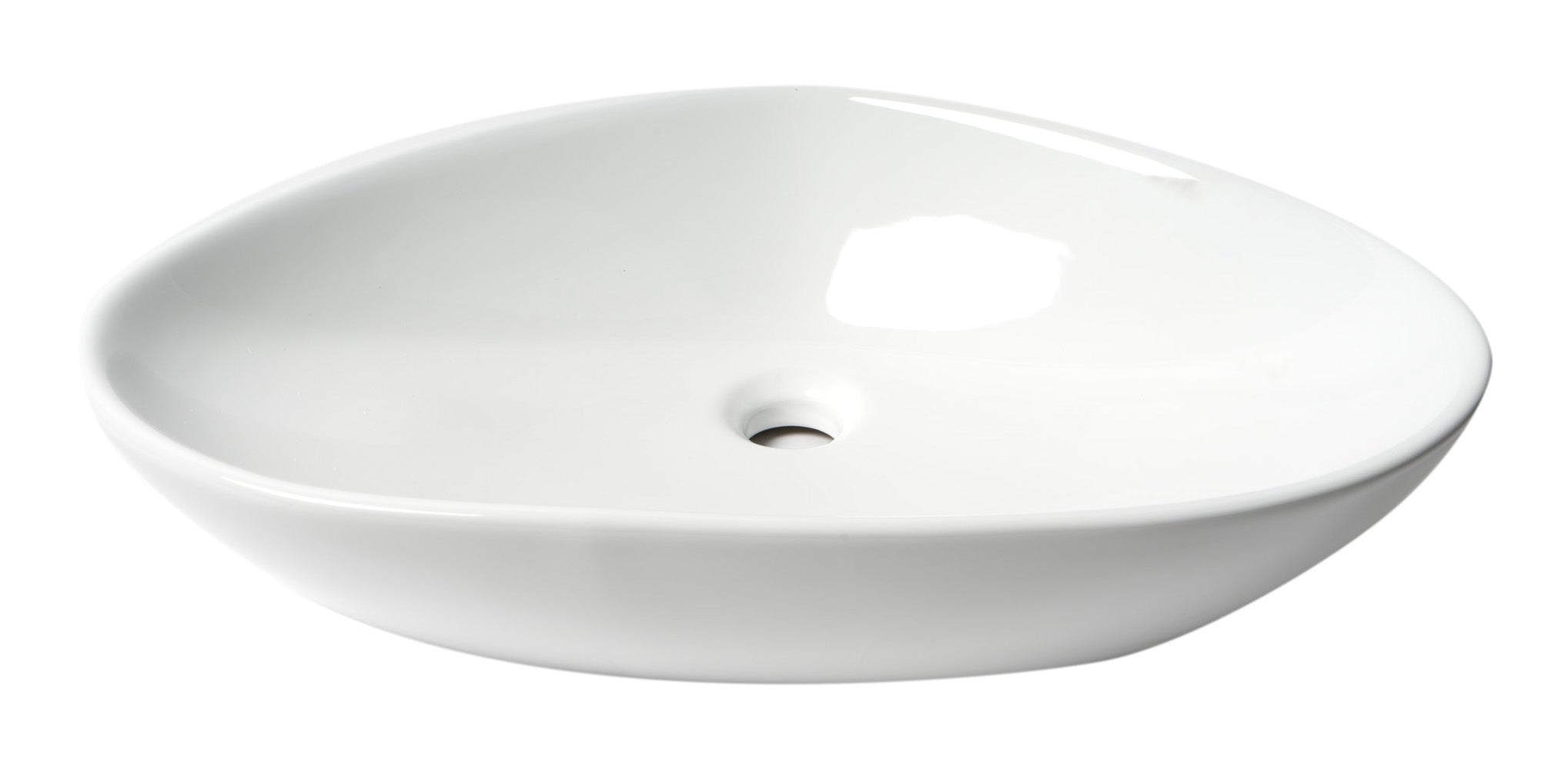 ALFI ABC914 White 23" Fancy Above Mount Ceramic Sink